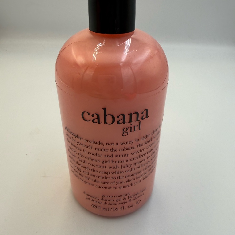 New Sealed Philosophy Cabana Girl Shower Gel, shampoo, bubble bath 16oz